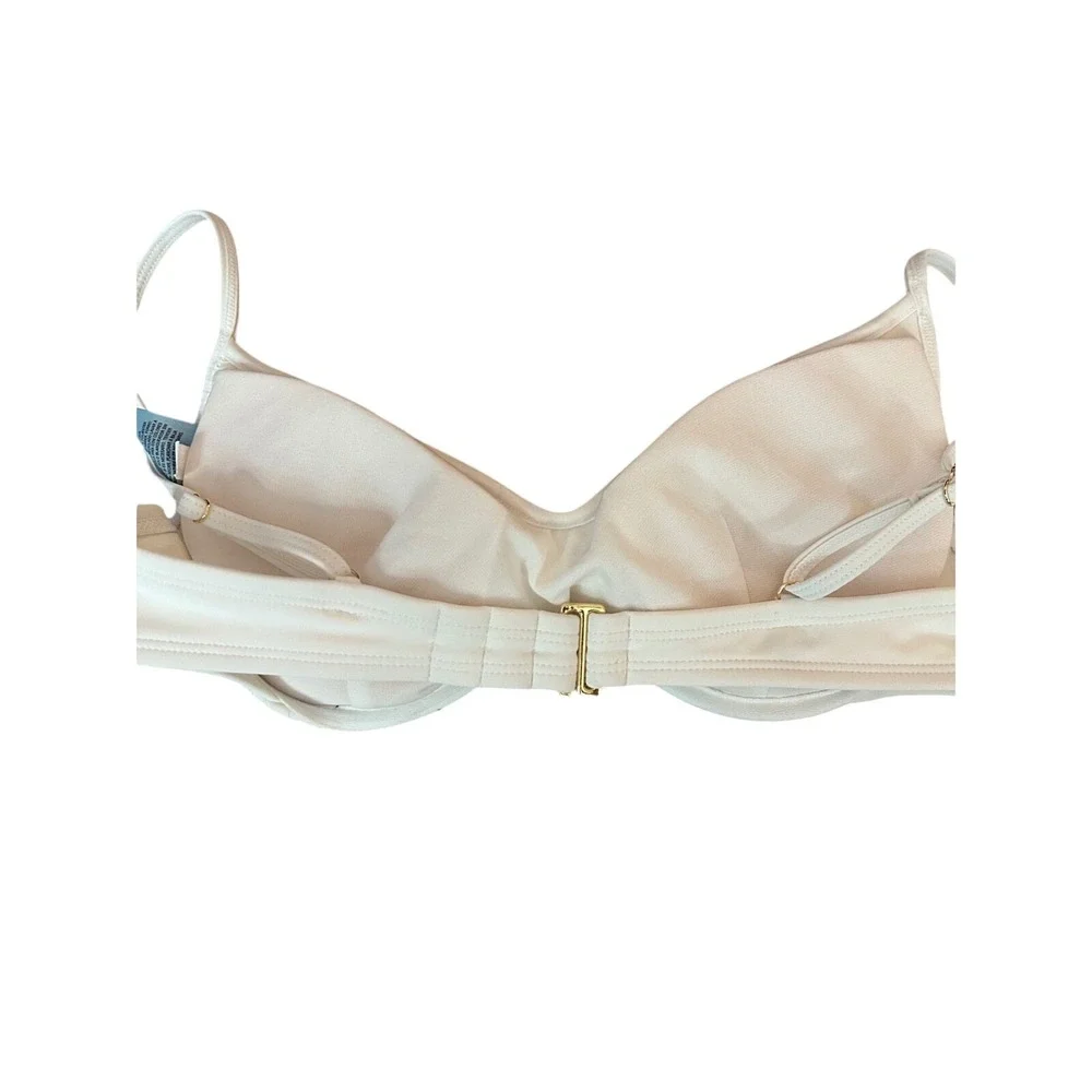 Shade & Shore Cream Bikini Top Underwire Adjustable Straps Size S‎ (4-6)